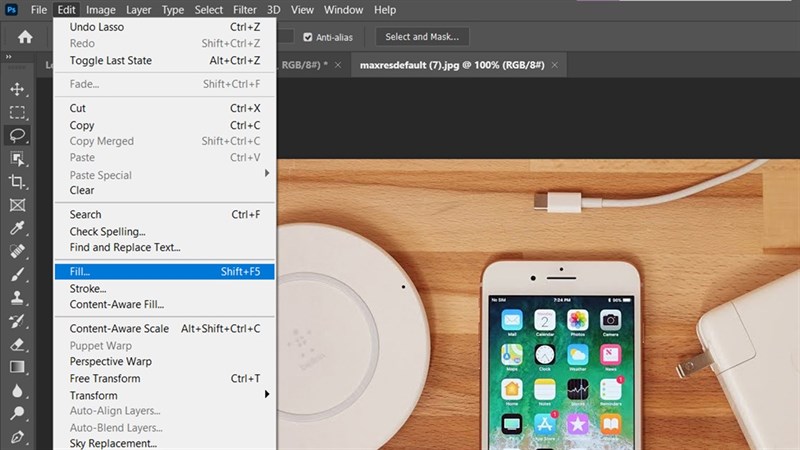 xóa đối tượng trong photoshop