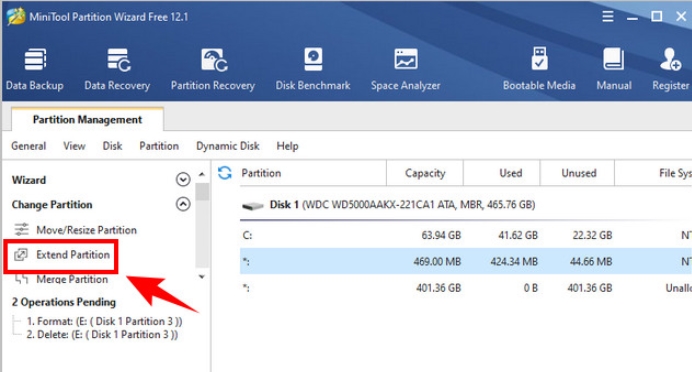cách sử dụng minitool partition wizard